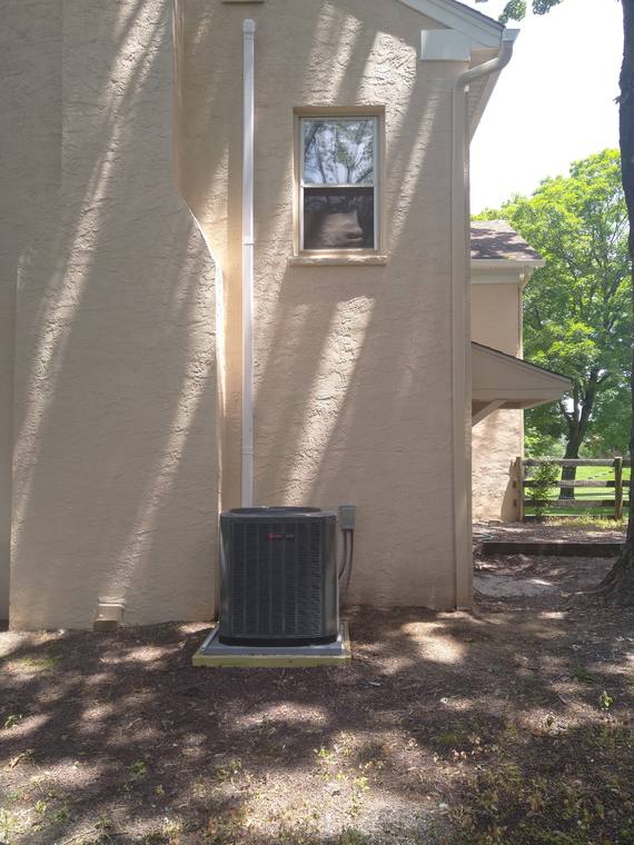 Central air install by JBrick Heating and Cooling in Bucks County PA