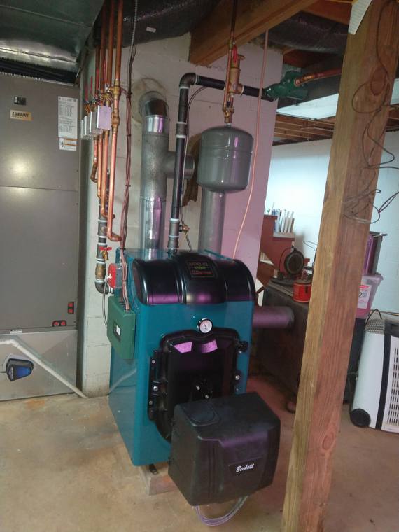 Boiler and air handler by JBrick Heating and Cooling in Bucks County PA